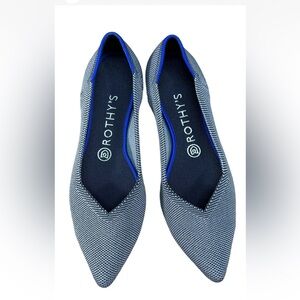 Rothy's Women's Blue and Black Flats